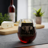 Safari Cigar - Stemless Wine Glass, 11.75oz