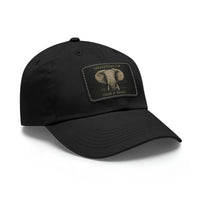 Safari Cigar - Dad Hat with Leather Patch (Rectangle)