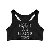 Liberty Fellowship - Bold As a Lions - Seamless Sports Bra (AOP)