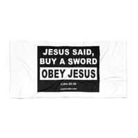 Obey Jesus Beach Towel