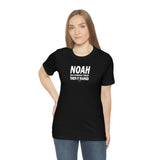 Noah - Unisex Jersey Short Sleeve Tee - (solid white text)
