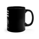 Black mug 11oz - Jesus Drank Wine and Kicked Some Ass - Be Like Jesus