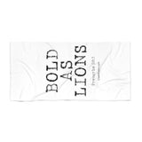 Bold as Lions Beach Towel