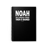 Noah - Spiral Notebook - Ruled Line (solid White text)