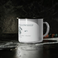 Liberty Fellowship - "the righteous are as bold as a lion" - Enamel Camp Cup