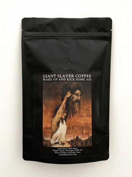 "Giant Slayer" Dark Roast Coffee - Original Artwork by Doug Giles