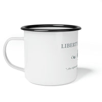Liberty Fellowship - "the righteous are as bold as a lion" - Enamel Camp Cup