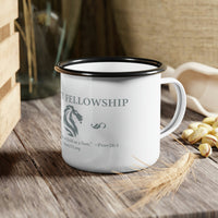 Liberty Fellowship - "the righteous are as bold as a lion" - Enamel Camp Cup