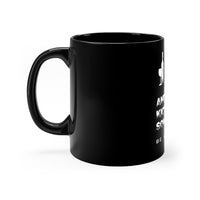 Black mug 11oz - Jesus Drank Wine and Kicked Some Ass - Be Like Jesus